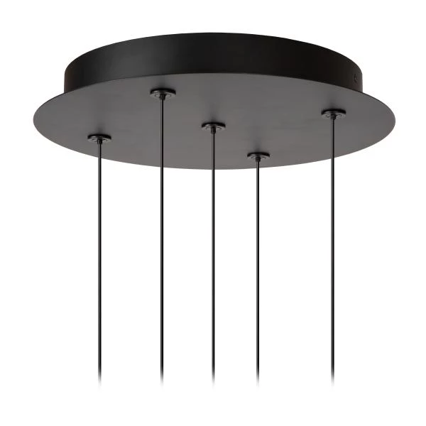 Lucide KLIGANDE - Suspension - Ø 30 cm - LED Dim. - 5x8W 2700K - Noir - détail 3